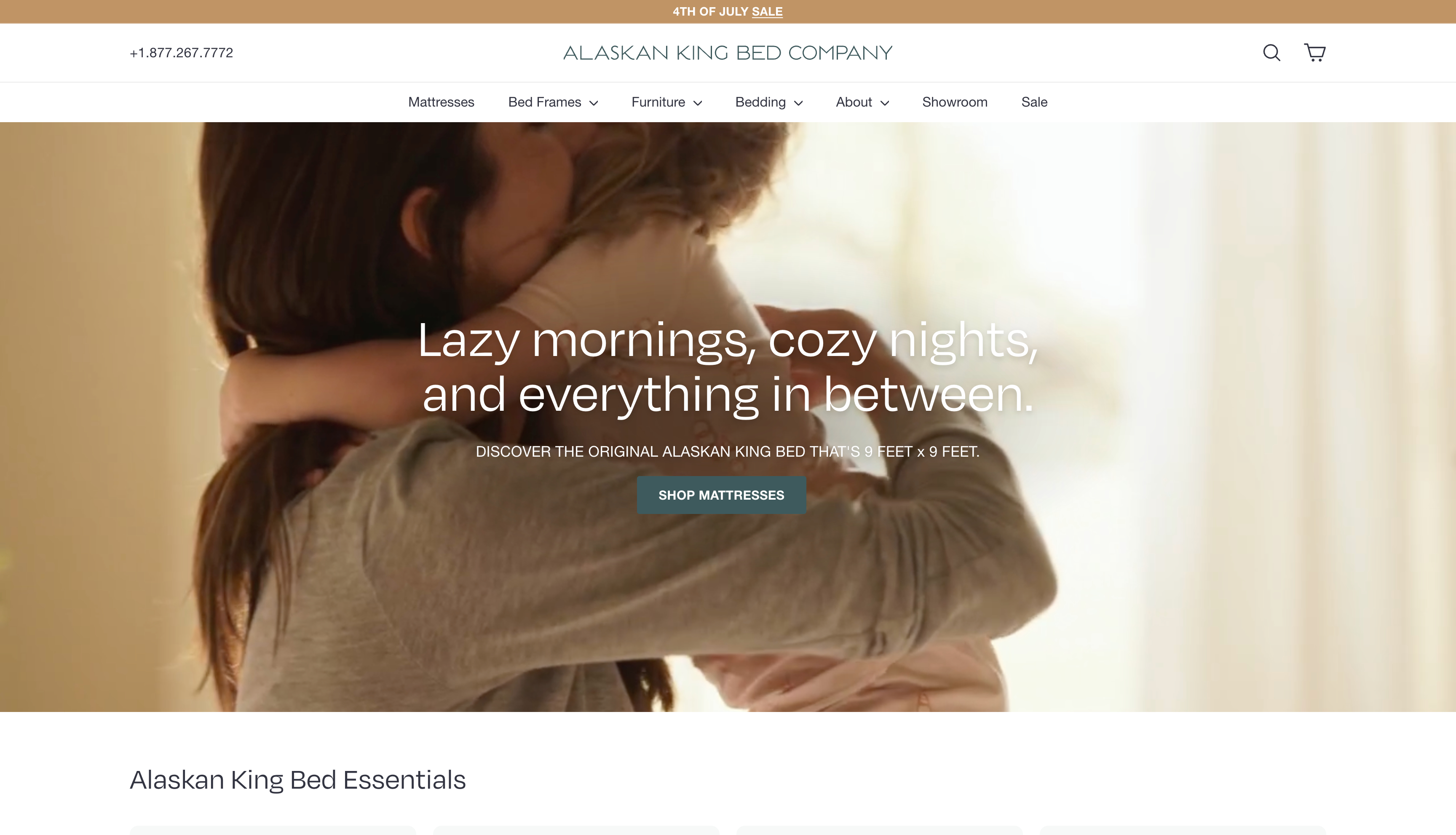 Alaskan King Beds website