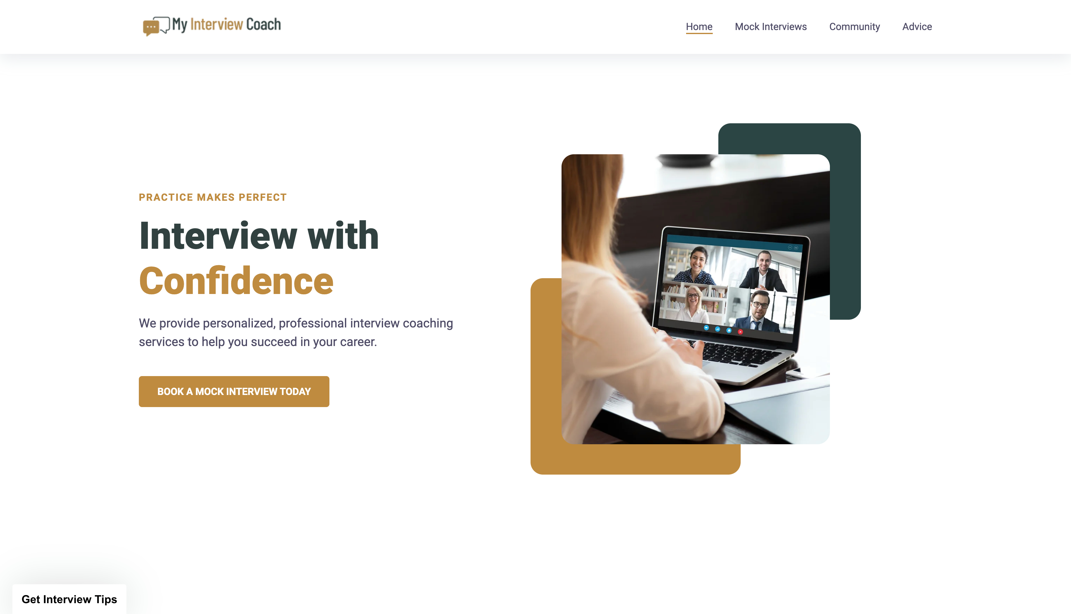 My Interview Coach website