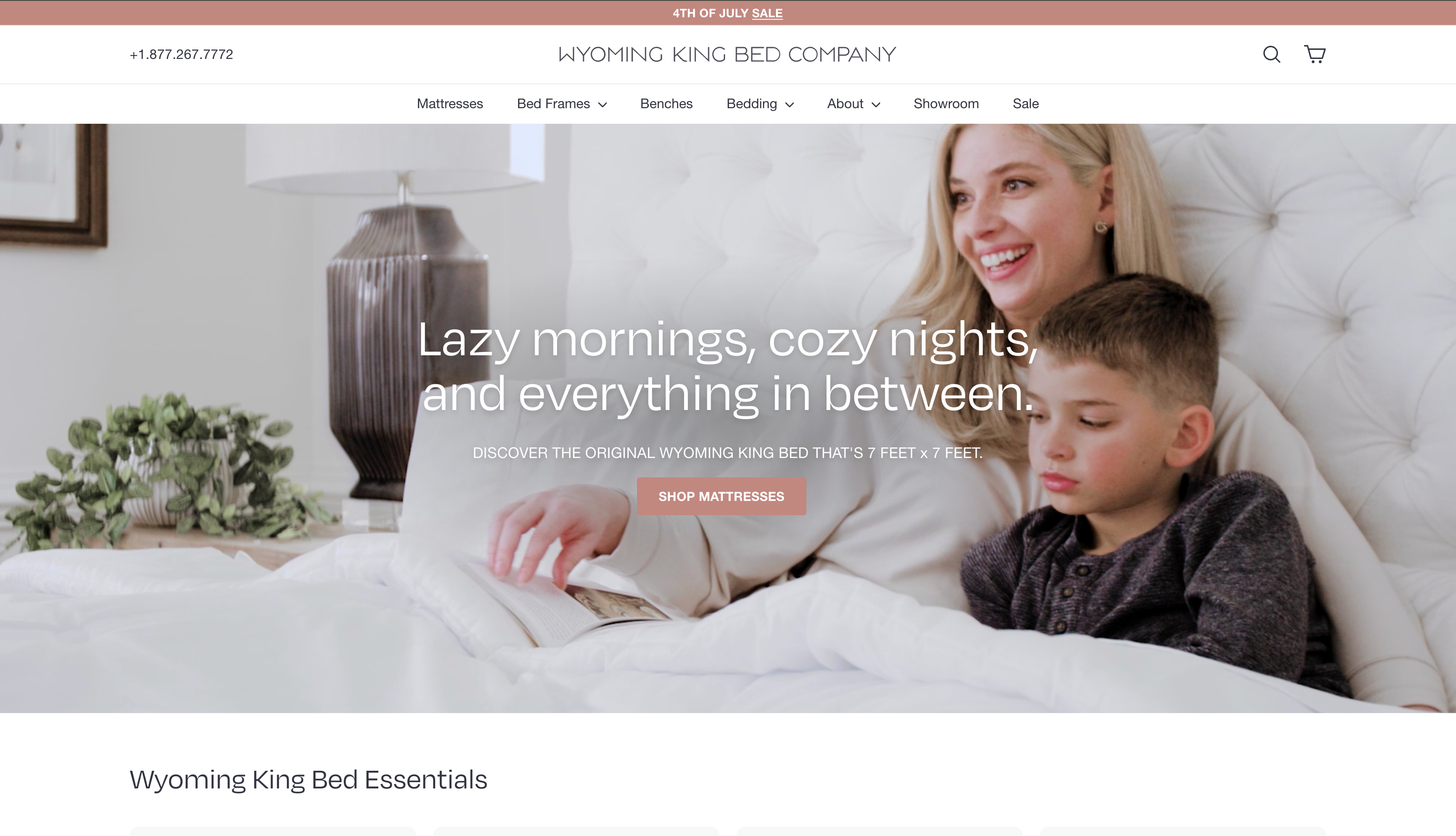 Wyoming King Beds website